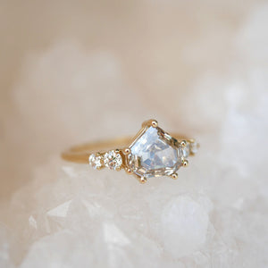 1.58ct Champagne Shield Step Cut <br><b>Emily Warden Designs</b> | Champagne Diamond Ring