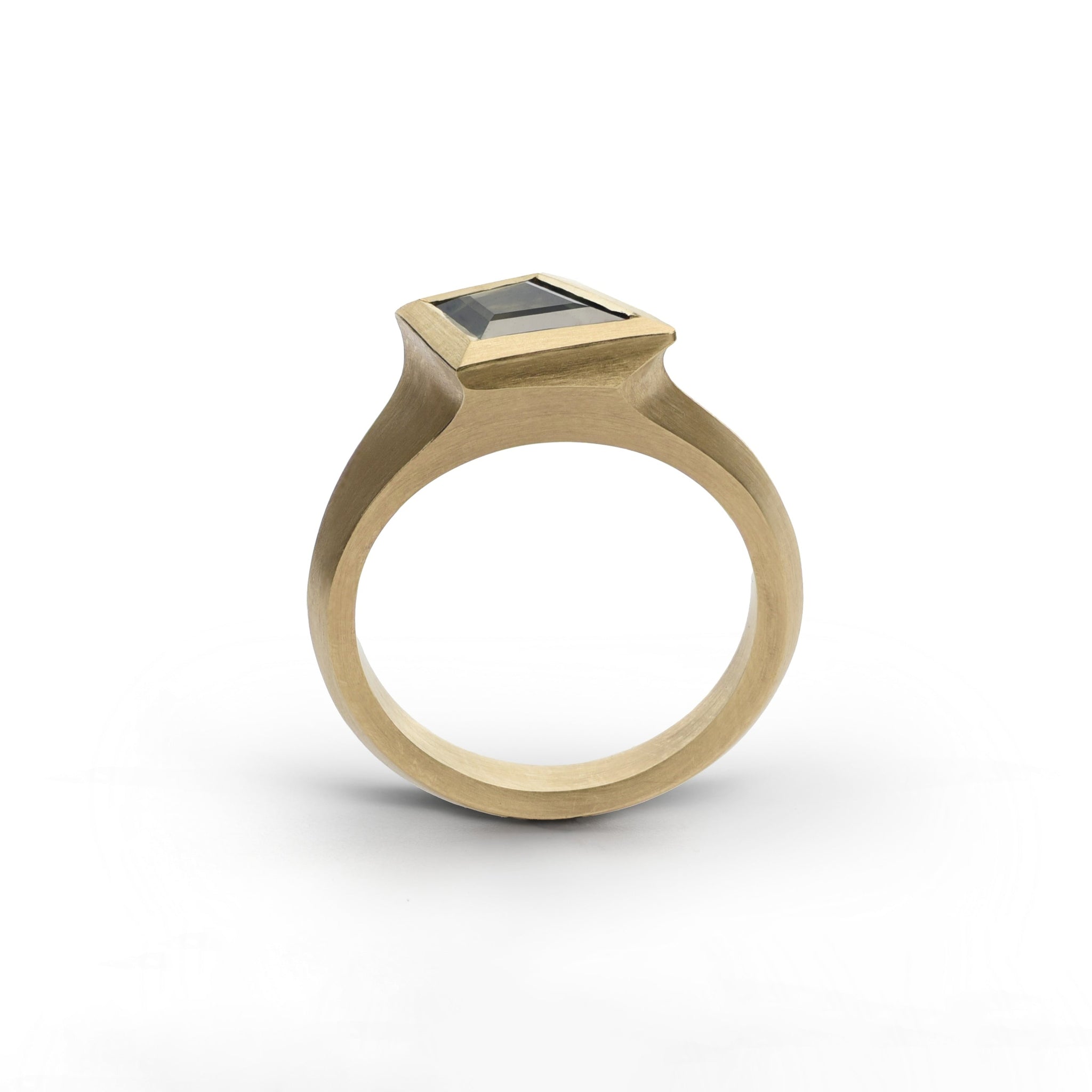 0.95ct Kite Step Cut Sapphire <br> <b>McCaul </b>| Aegis Ring