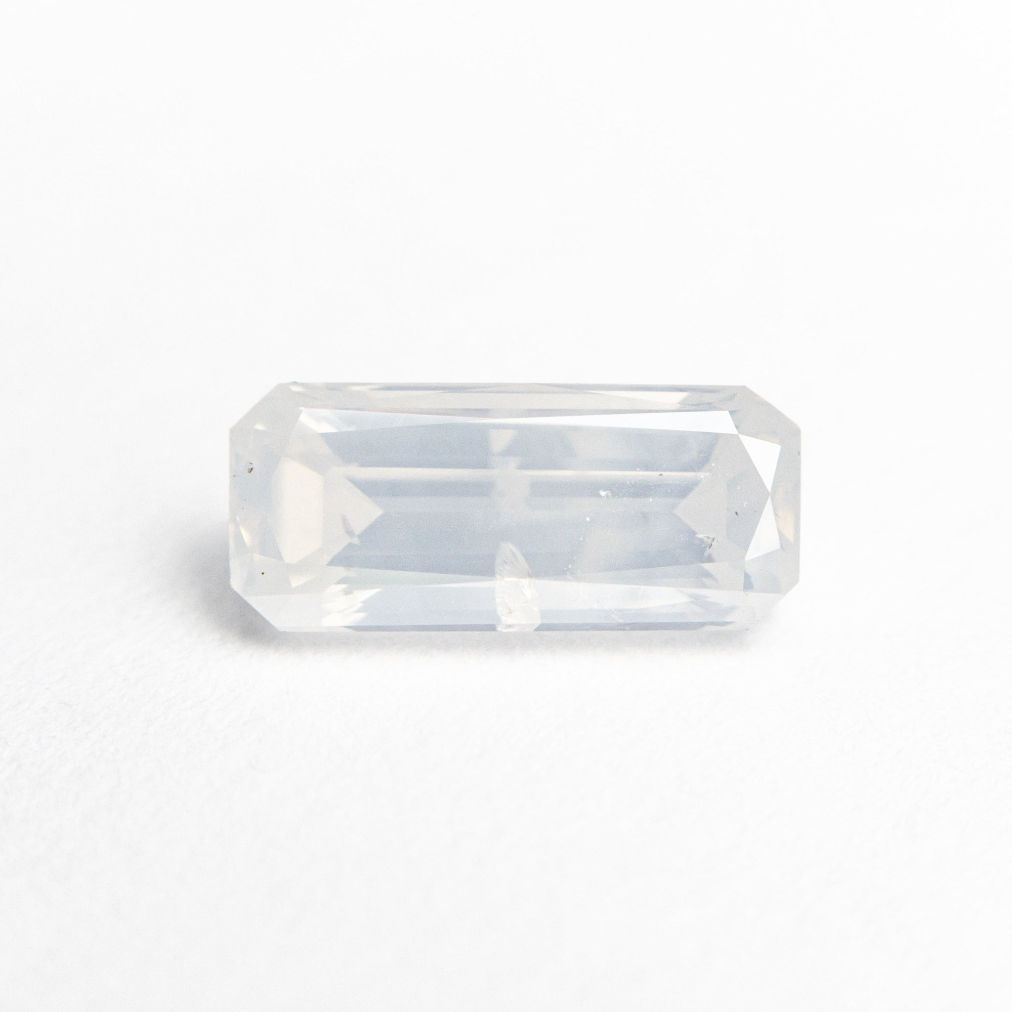 1.04ct Cut Corner Rectangle Brilliant Diamond + 0.87ct Hexagon Step Cut Sapphire <br><b> Ileava Jewelry </b>| Branch - Toi et Moi Ring