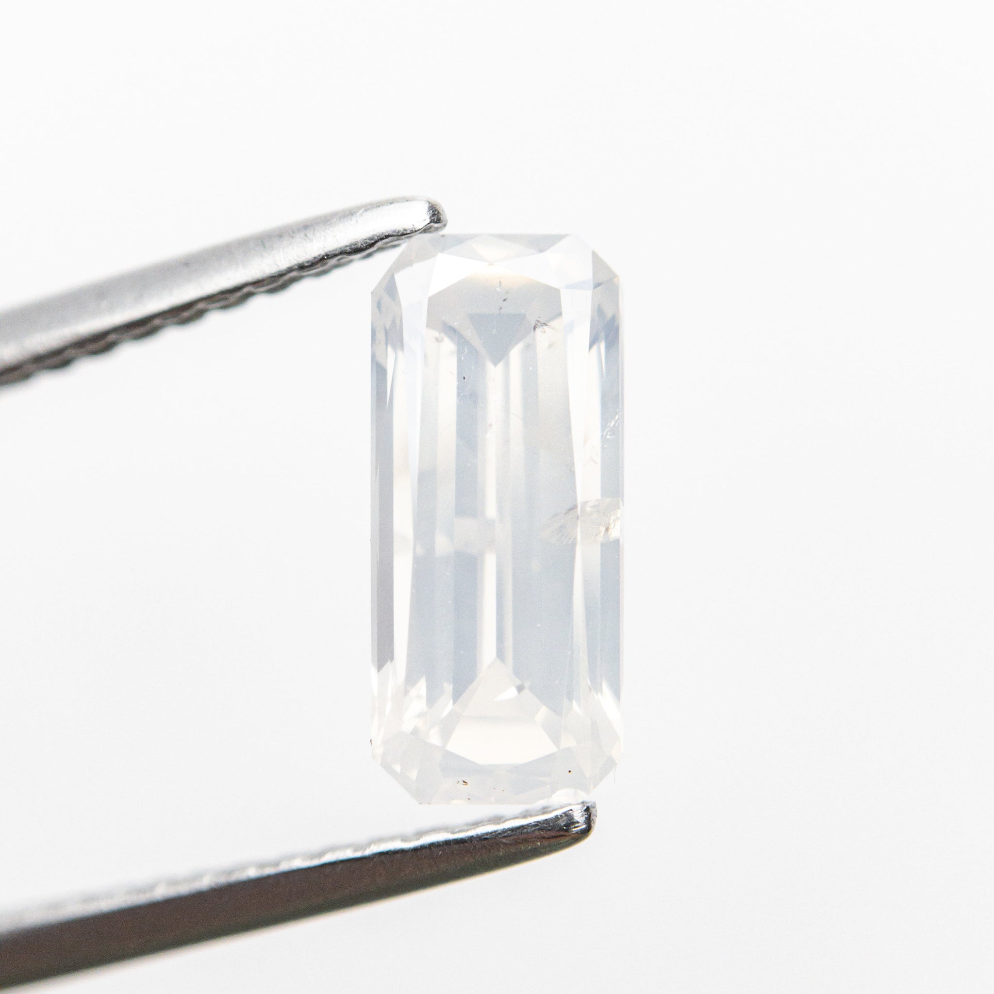 1.04ct Cut Corner Rectangle Brilliant Diamond + 0.87ct Hexagon Step Cut Sapphire <br><b> Ileava Jewelry </b>| Branch - Toi et Moi Ring