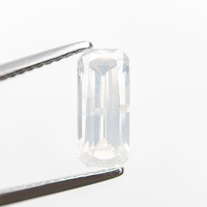 1.04ct Cut Corner Rectangle Brilliant Diamond + 0.87ct Hexagon Step Cut Sapphire <br><b> Ileava Jewelry </b>| Branch - Toi et Moi Ring