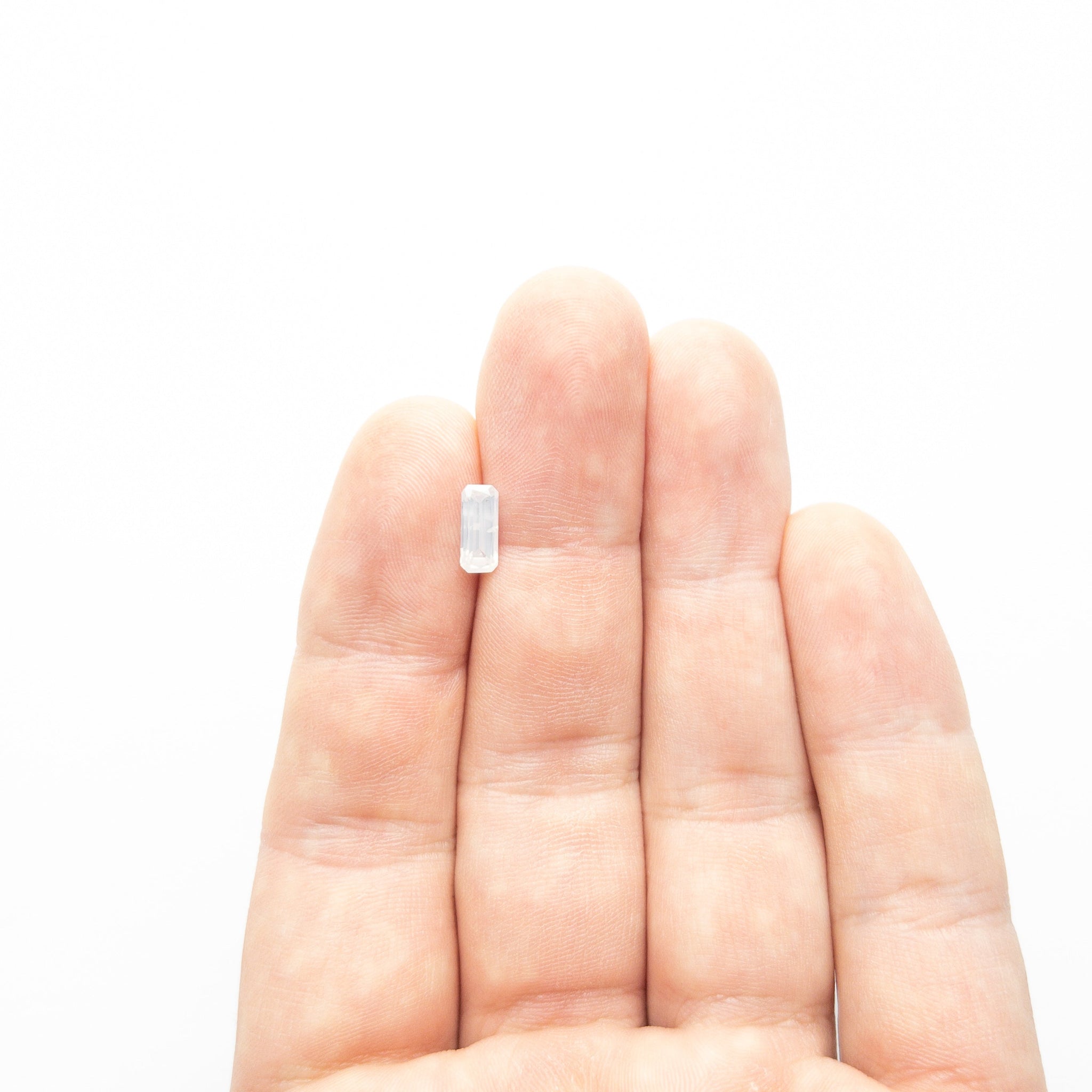 1.04ct Cut Corner Rectangle Brilliant Diamond + 0.87ct Hexagon Step Cut Sapphire <br><b> Ileava Jewelry </b>| Branch - Toi et Moi Ring