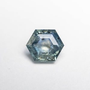 1.04ct Cut Corner Rectangle Brilliant Diamond + 0.87ct Hexagon Step Cut Sapphire <br><b> Ileava Jewelry </b>| Branch - Toi et Moi Ring