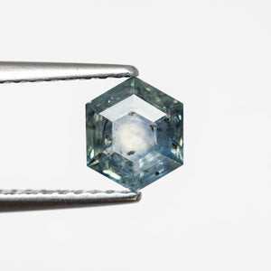 1.04ct Cut Corner Rectangle Brilliant Diamond + 0.87ct Hexagon Step Cut Sapphire <br><b> Ileava Jewelry </b>| Branch - Toi et Moi Ring