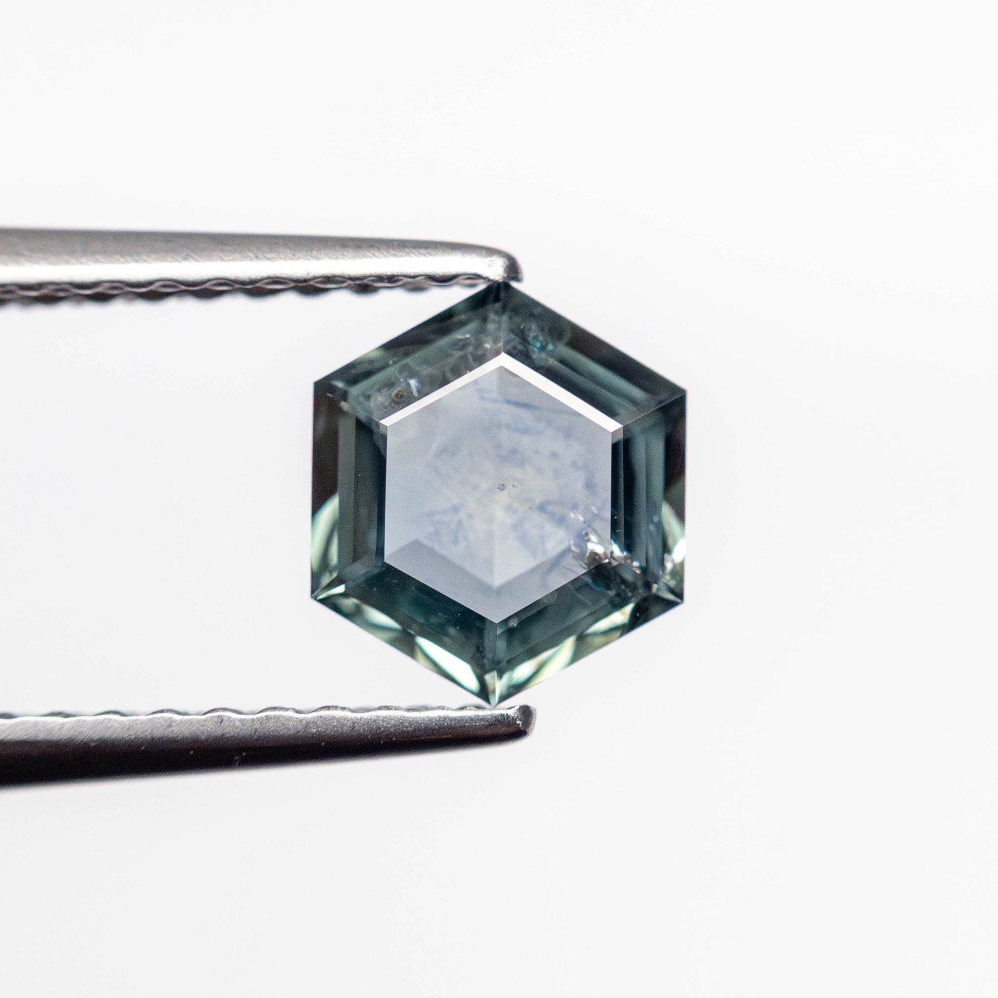 0.87ct Hexagon Step Cut Sapphire <br><b> Ileava Jewelry </b>| Hexagon Water Ring