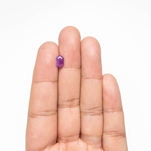 1.09ct Hexagon Step Cut Sapphire <br><b> Ileava Jewelry </b>| Three-Stone Ring