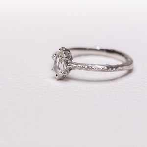 0.51ct Pear Brilliant <br><b> Ileava Jewelry </b>| Modern Antique Cut Pear Shape Diamond Ring