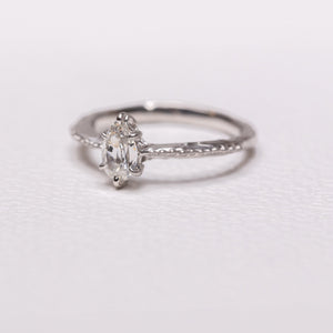 0.51ct Pear Brilliant <br><b> Ileava Jewelry </b>| Modern Antique Cut Pear Shape Diamond Ring