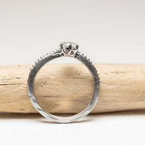 0.51ct Pear Brilliant <br><b> Ileava Jewelry </b>| Modern Antique Cut Pear Shape Diamond Ring