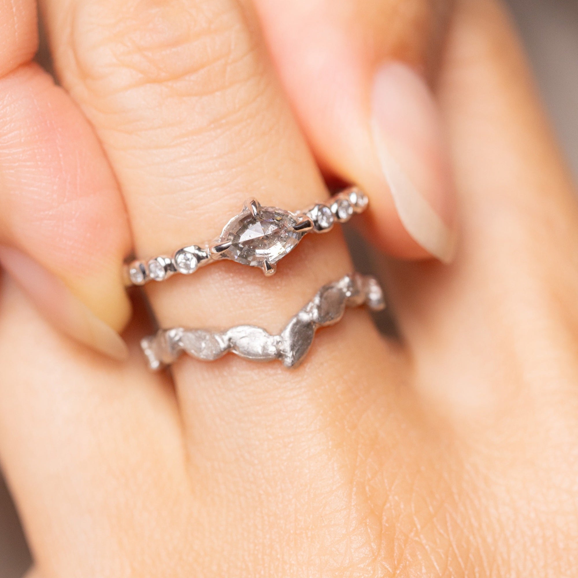 0.61ct Geo Marquise Rosecut π¨π¦ <br><b> Ileava Jewelry </b>| Geometric Marquise Diamond Ring