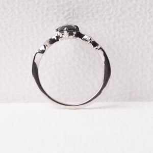 1.36ct Pear Brilliant Sapphire <br><b> Sylvie </b>| Elongated Sapphire Ring with Stardust Accents