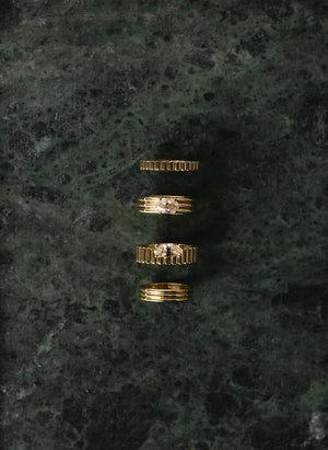 0.71ct Champagne Modern Antique Oval Brilliant <br><b>Emily Warden Designs</b> | Champagne Diamond Rhodes Band