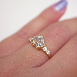 1.58ct Champagne Shield Step Cut <br><b>Emily Warden Designs</b> | Champagne Diamond Ring