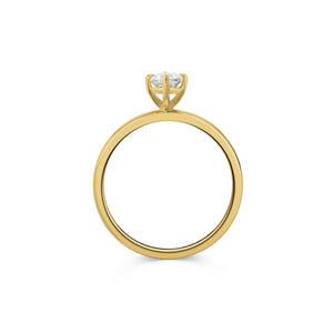 The Faye Ring by East London jeweller Rachel Boston | Discover our collections of unique and timeless engagement rings, wedding rings, and modern fine jewellery.