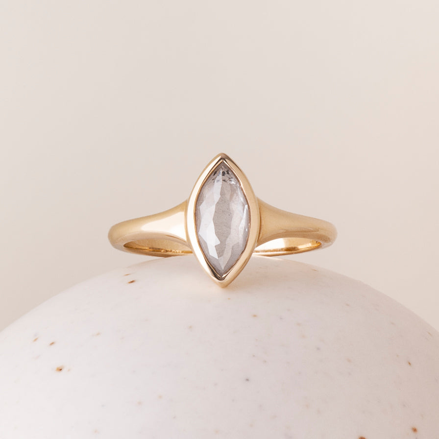 0.94ct Icy Marquise Rosecut <br><b> ATTIC </b>| Hunter Ring