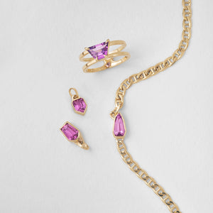 1.26ct Trapezoid Step Cut Sapphire <br><b> ATTIC </b>| Amalfi Ring