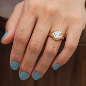 2.78ct Antique Old European Cut <br><b> ATTIC </b>| Jasper Ring