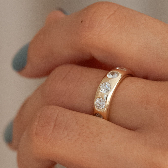 1.43cttw Antique Old European Cut Diamonds <br><b> ATTIC </b>| Rosa Ring