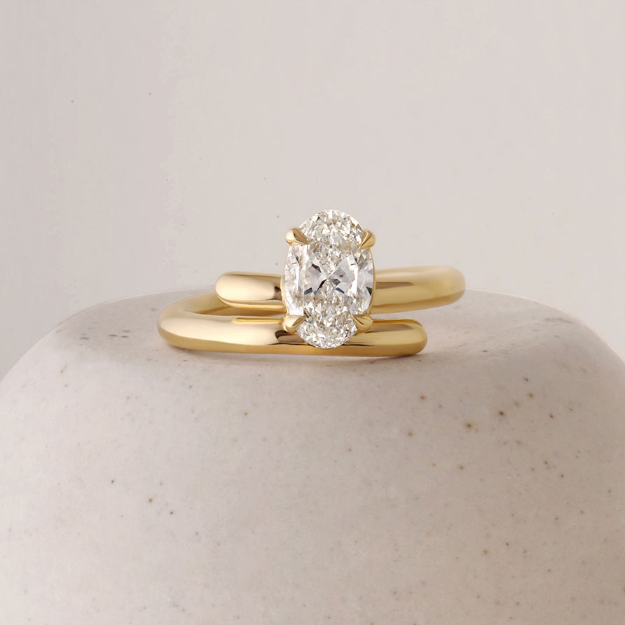 1.51ct Oval Brilliant π¨π¦ <br> <b>ATTIC </b>| Barrel Ring