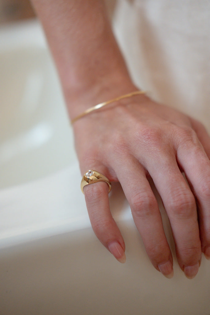 0.30ct Round Rosecut <br> <b>ATTIC </b>| Jasper Ring