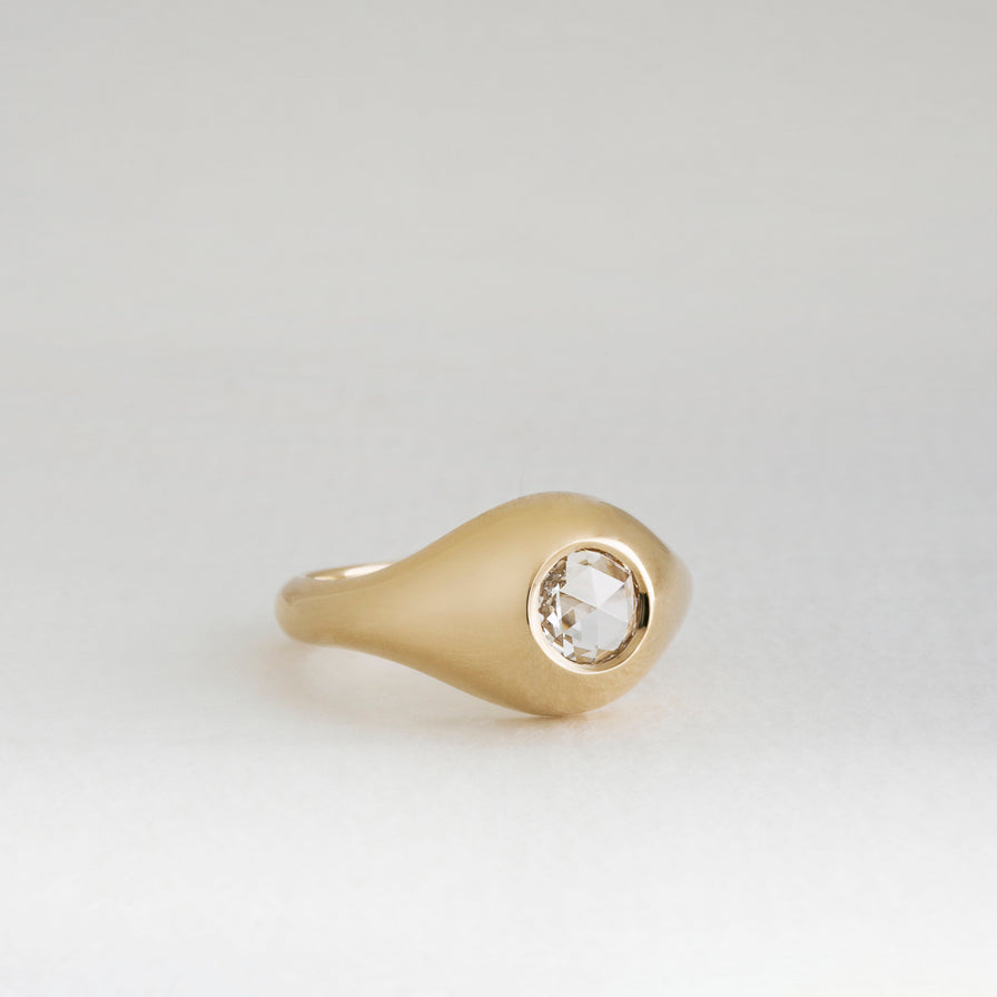 0.30ct Round Rosecut <br> <b>ATTIC </b>| Jasper Ring