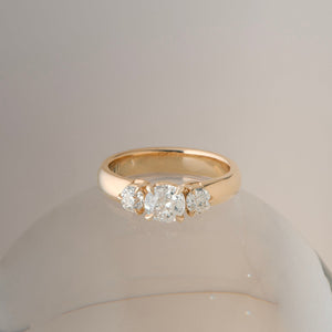 0.92cttw Antique Old European Cut Diamonds <br><b> ATTIC </b>| Carmel Ring