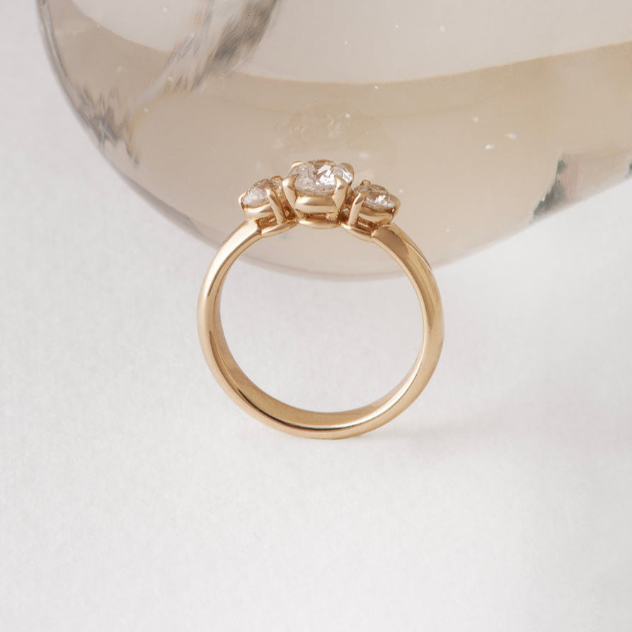 0.92cttw Antique Old European Cut Diamonds <br><b> ATTIC </b>| Carmel Ring