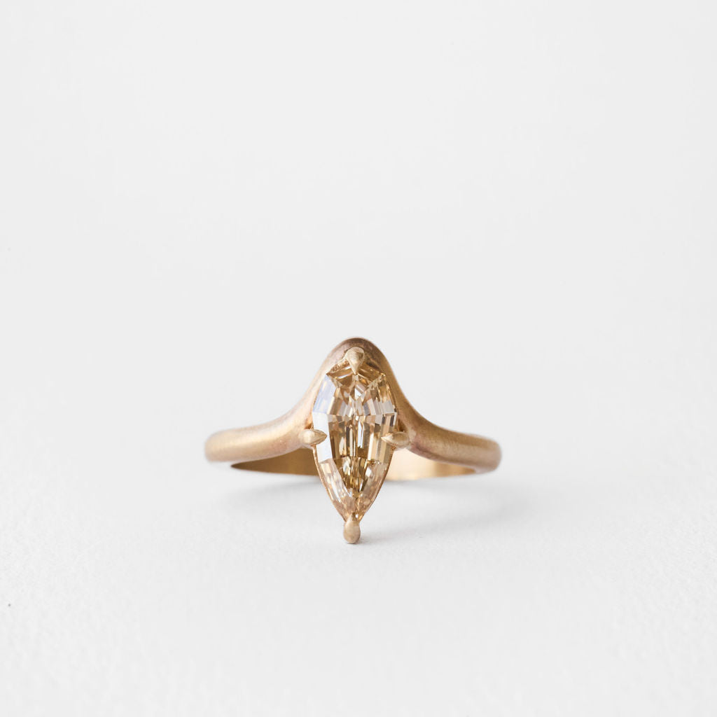 1.28ct Geo Pear Step Cut <br><b> June Rings </b>| Geo Cut Pear Estelle