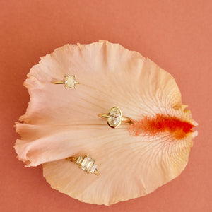 1.30ct Oval Brilliant <br><b> Emily Warden Designs </b>| Partial Bezel Ring