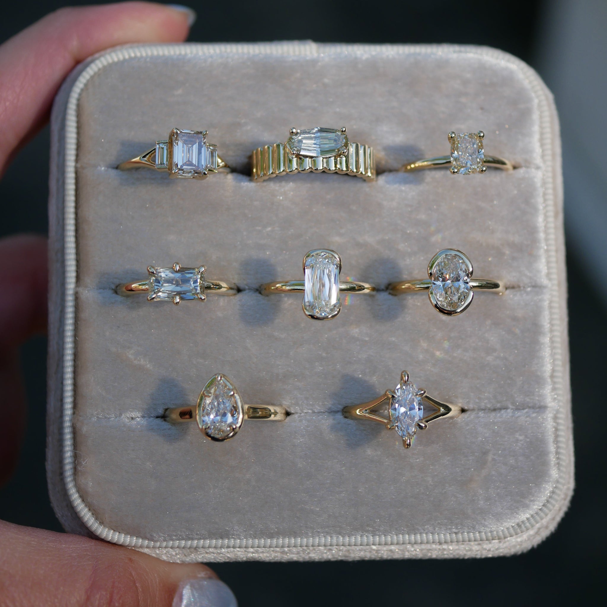 1.30ct Oval Brilliant <br><b> Emily Warden Designs </b>| Partial Bezel Ring