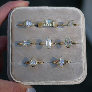 1.30ct Oval Brilliant <br><b> Emily Warden Designs </b>| Partial Bezel Ring