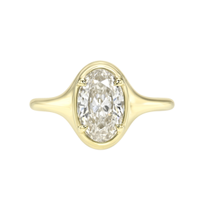 1.52ct Oval Brilliant <br><b> Maggi Simpkins </b> | Oval Skinny Signet Ring