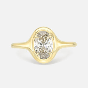 1.03ct Oval Brilliant <br><b> Maggi Simpkins </b> | Oval Skinny Signet Ring