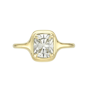1.51ct Modern Antique Old Mine Cut <br><b> Maggi Simpkins </b> | Cushion Skinny Signet Ring