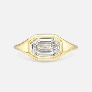 1.64ct Cut Corner Rectangle Step Cut <br><b> Maggi Simpkins </b> | Emerald Signet Ring