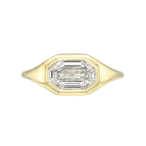 1.64ct Cut Corner Rectangle Step Cut <br><b> Maggi Simpkins </b> | Emerald Signet Ring