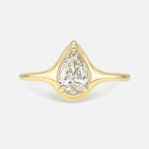 0.70ct Pear Brilliant <br><b> Maggi Simpkins </b> | Pear Skinny Signet Ring