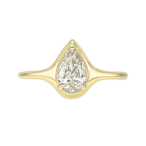 0.70ct Pear Brilliant <br><b> Maggi Simpkins </b> | Pear Skinny Signet Ring