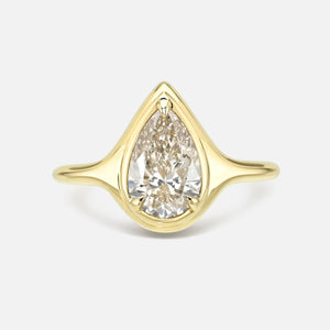 1.50ct Pear Brilliant <br><b> Maggi Simpkins </b> | Pear Skinny Signet Ring