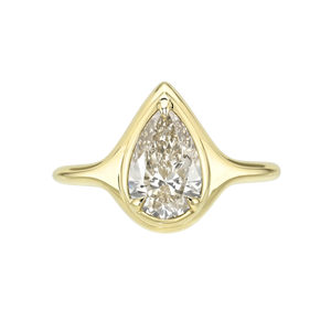 1.50ct Pear Brilliant <br><b> Maggi Simpkins </b> | Pear Skinny Signet Ring