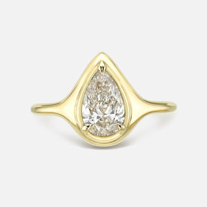 1.01ct Pear Brilliant <br><b> Maggi Simpkins </b> | Pear Skinny Signet Ring