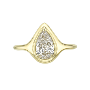 1.01ct Pear Brilliant <br><b> Maggi Simpkins </b> | Pear Skinny Signet Ring