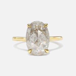 4.77ct Icy Oval Rosecut <br><b> Maggi Simpkins </b> | Oval Solitaire Ring