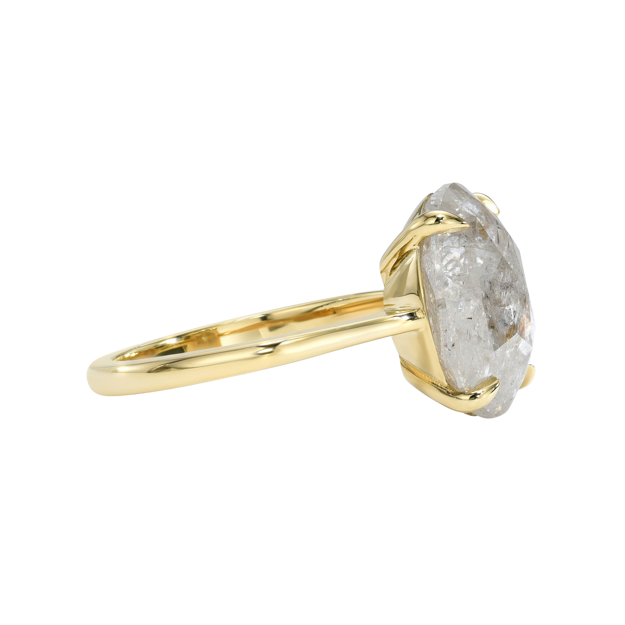 4.77ct Icy Oval Rosecut <br><b> Maggi Simpkins </b> | Oval Solitaire Ring