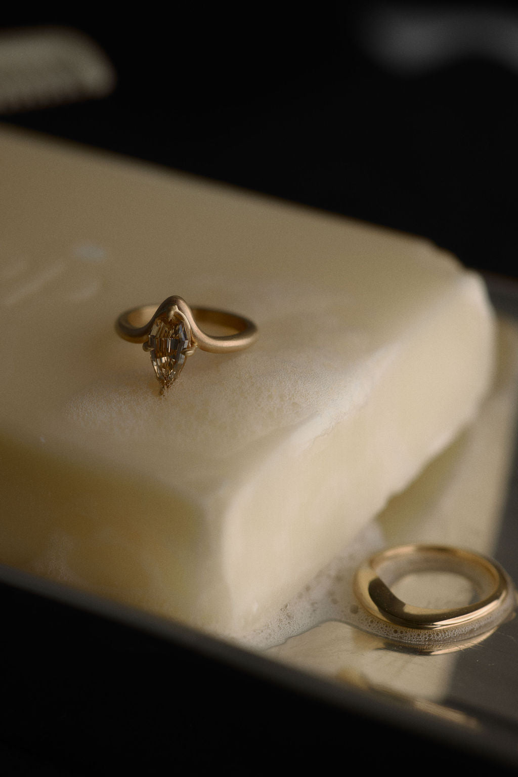 1.28ct Geo Pear Step Cut <br><b> June Rings </b>| Geo Cut Pear Estelle