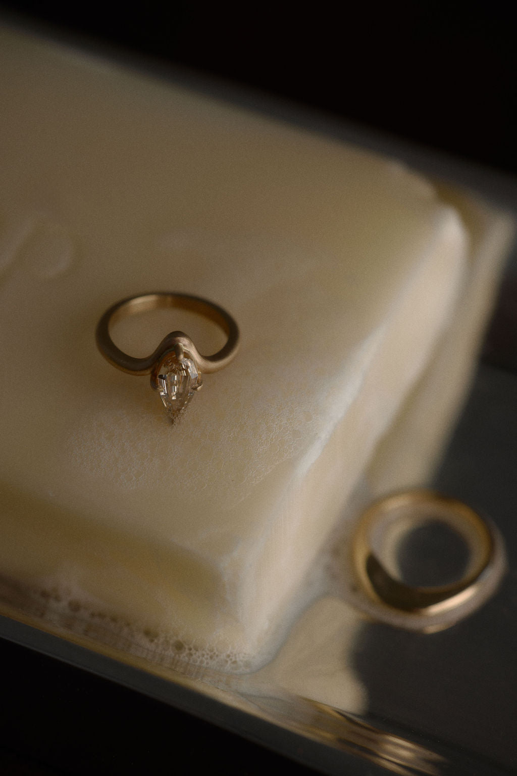 1.28ct Geo Pear Step Cut <br><b> June Rings </b>| Geo Cut Pear Estelle