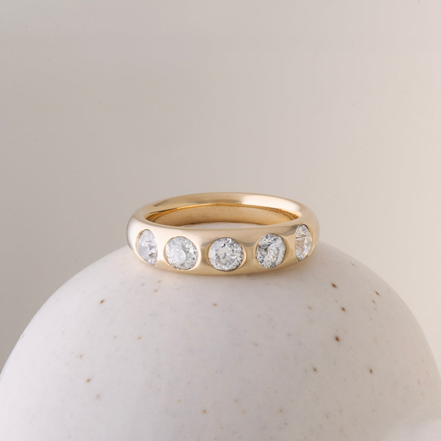 1.43cttw Antique Old European Cut Diamonds <br><b> ATTIC </b>| Rosa Ring