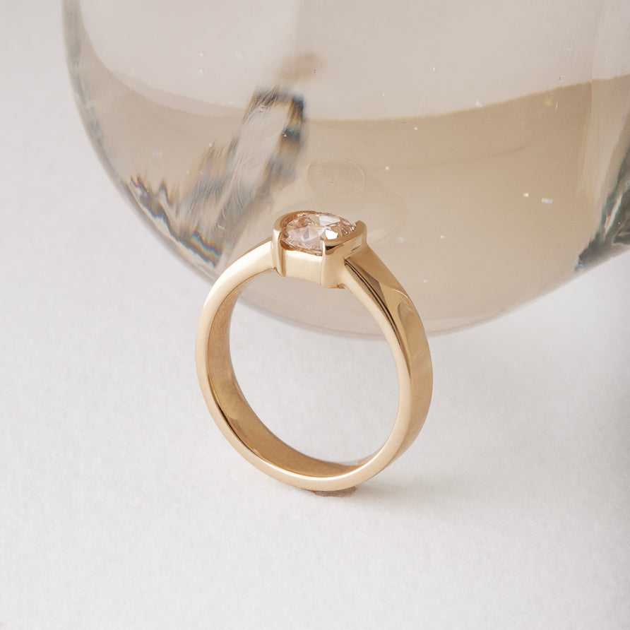 1.04ct Modern Antique Old Mine Cut <br><b> ATTIC </b>| Sorella Ring