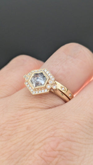 1.14ct Hexagon Rosecut <br> <b>Emily Gill </b>| Tundraveil Ring