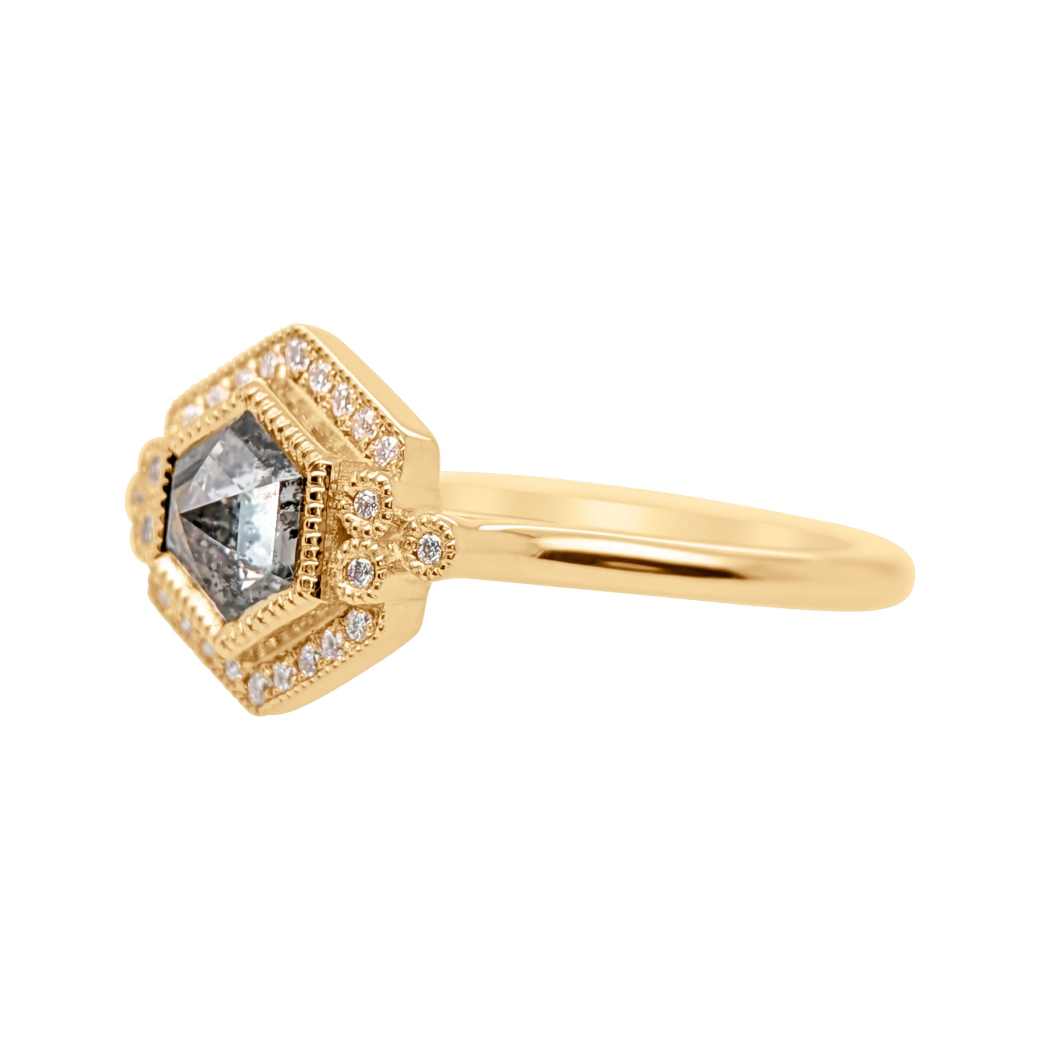 1.14ct Hexagon Rosecut <br> <b>Emily Gill </b>| Tundraveil Ring
